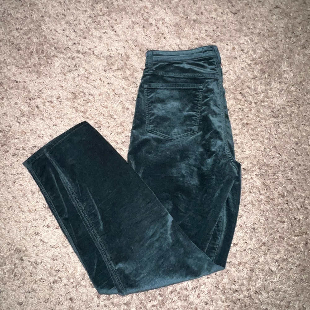 J Brand Zion Mid-Rise velvet skinny Jean